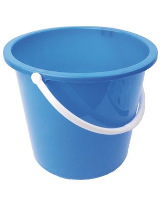 JanSan Round Plastic Bucket 10 Litre Blue (1 Each)