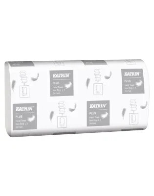 Katrin 61600 Plus Hand Towel Non Stop L3,3 Ply White Handy Pack (2250)