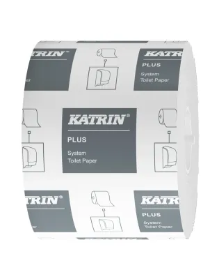 Katrin 66940 Plus Dispenser Toilet Paper,Roll System 800 Sheets 2-Ply White (36 Rolls)