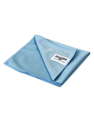 Unger MicroWipe Lite Microfibre Lint Free,Glass Cloth 40 x 40cm Blue (1 Each)