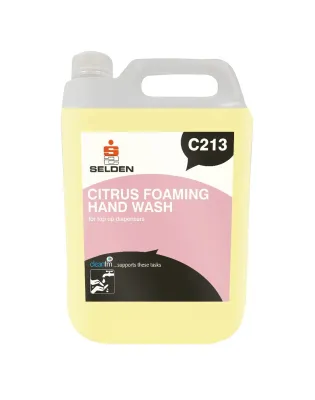 Selden C213 Citrus Instant Foaming Hand,Wash (2 5 Litre)