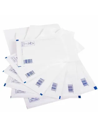 JanSan Bubble Mailer Postal Bag White,A/000 110 x 165mm (1 200 Bags)