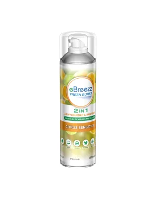 Enov eBreezz Fresh Burst Citrus Sensation,2 in 1 Air Freshener & Sanitiser (1 500 mL)