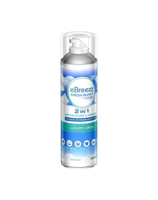 Enov eBreezz Fresh Burst Luxury Linen,2 in 1 Air Freshener & Sanitiser (1 500 mL)