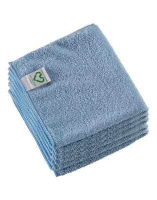 Vileda r-MicroTuff Swift Recycled,Microfibre Cloths Blue (5 Cloths)