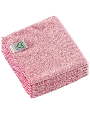 Vileda r-MicroTuff Swift Recycled,Microfibre Cloths Red (5 Cloths)