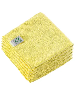 Vileda r-MicroTuff Swift Recycled,Microfibre Cloths Yellow (5 Cloths)