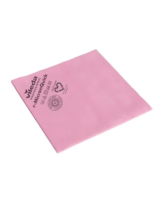 Vileda r-MicronQuick Recycled Durable,Microfibre Cloths Red (5 Cloths)