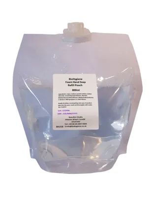 BioHygiene Foam Hand Soap Fragranced Pouch Refill 800 mL