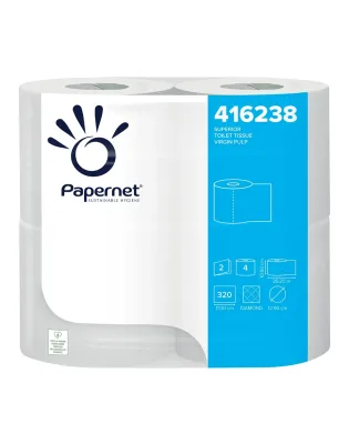 Papernet 416238 Luxury Embossed 2 Ply,Toilet Rolls 320 Sheets (40 Rolls)