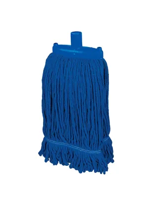 JanSan Hygiemix Socket Coloured Synthetic,Prairie 450g Mop Heads Blue (10 Mops)