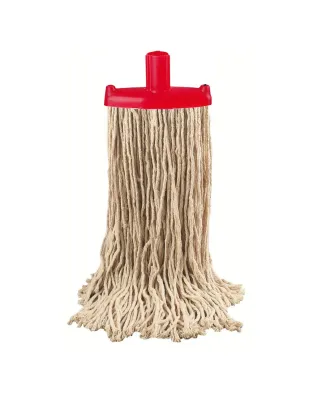 JanSan Exel Multifold Style Yarn Prairie,340g Mop Heads Red (1 Mop)