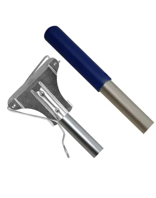 JanSan Kentucky Aluminium Handle & Metal,Fitting 54" 137cm Blue (1 Each)