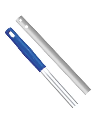 JanSan Lightweight Aluminium E Clip Handle,54" 137cm Blue (1 Each)