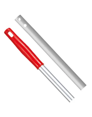 JanSan Lightweight Aluminium E Clip Handle,54" 137cm Red (1 Each)