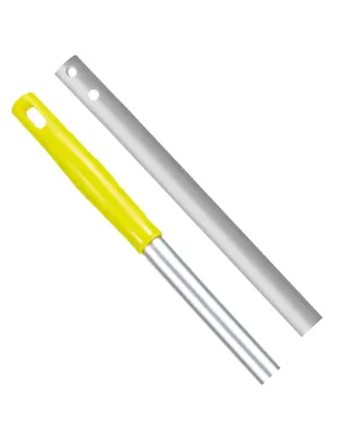 JanSan Lightweight Aluminium E Clip Handle,54" 137cm Yellow (1 Each)