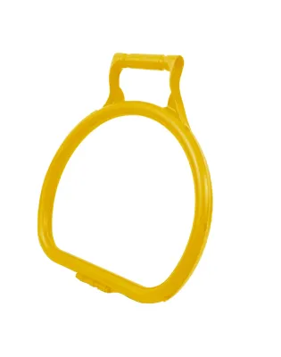 JanSan Ergonomic D Shape Litter Picking,Bag Hoop Yellow (1 Each)