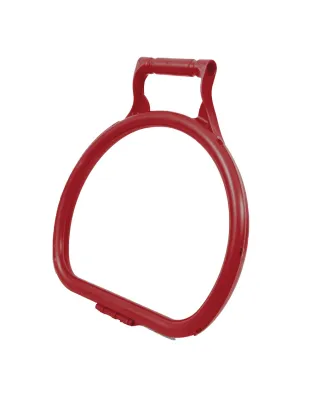 JanSan Ergonomic D Shape Litter Picking,Bag Hoop Red (1 Each)