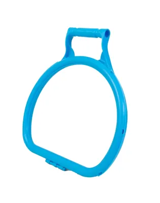 JanSan Ergonomic D Shape Litter Picking,Bag Hoop Blue (1 Each)