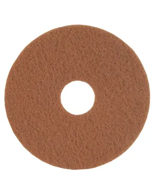 JanSan Floor Light Cleaning Pads 43cm,/ 17" Tan (5 Pads)