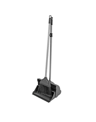 JanSan Lightweight Lobby Dustpan & Soft,Brush Black 35" 90cm (1 Each)