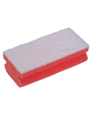 JanSan Easigrip Non-Scratch Sponge,Scourer Red (10 Sponges)