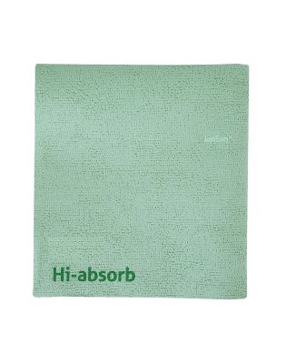 JanSan PUR Hi-absorb Streak-Free Green,Cloths (5 Cloths)