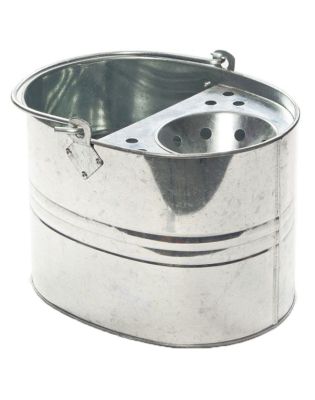 JanSan Galvanised Metal Mop Bucket,15 Litre (1 Each)