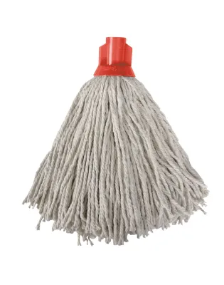 JanSan Socket Classic PY Yarn 210g 14oz,Mop Heads Red (10 Mops)