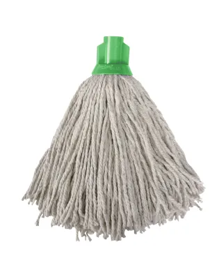 JanSan Socket Classic PY Yarn 210g 14oz,Mop Heads Green (10 Mops)