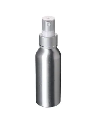 JanSan 50ml Aluminium Premium Bottle,& 24mm Atomiser Spray Head Silver (1  Bottle)