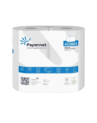 Papernet Luxury Embossed 2 Ply Toilet,Rolls 320 Sheets (40 Rolls)