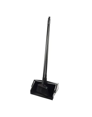 Lobby Dustpan, Heavy Duty, Black, Complete Set (1)