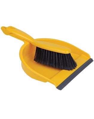 JanSan Dustpan & Brush Set Soft Yellow (1 Each)