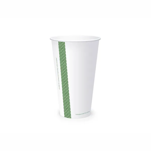 Vegware 96-Series Cold Cup, 16 oz, Clear/Green, 1,000/Carton